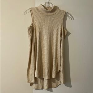 Bobeau Top, Tan Shimmery